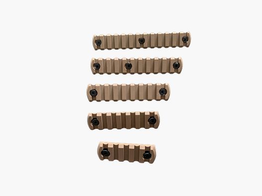 PICATINNY SCHIENE - ALU - KEY-MOD - TAN