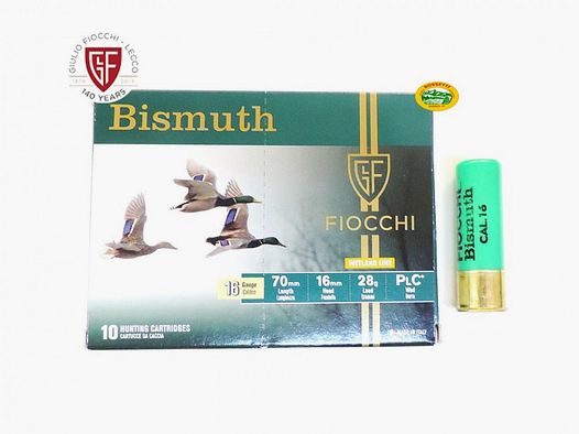 FIOCCHI cartucce BISMUTH cal.16 gr.28 p.5 senza piombo
