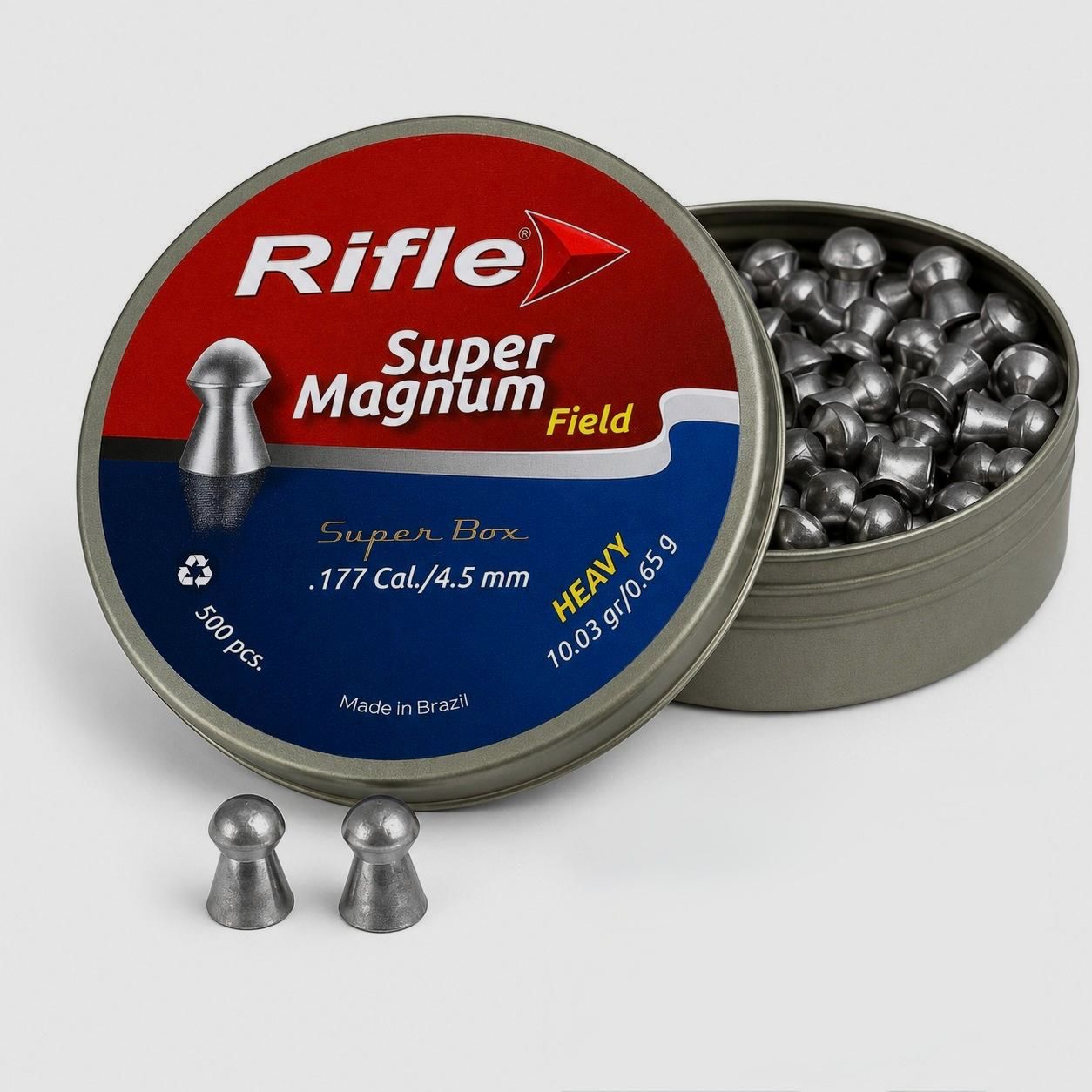 Rifle Super Magnum Field Heavy plombs pour carabine à air comprimé 4,5 mm (.177) 10,03 gr – 500 pièces