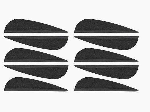 Parabolic plastic feathers