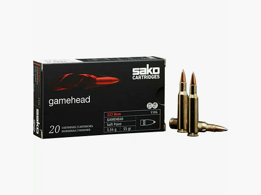 Sako .222 RemMag Gamehead SP 55grs / 3,6g