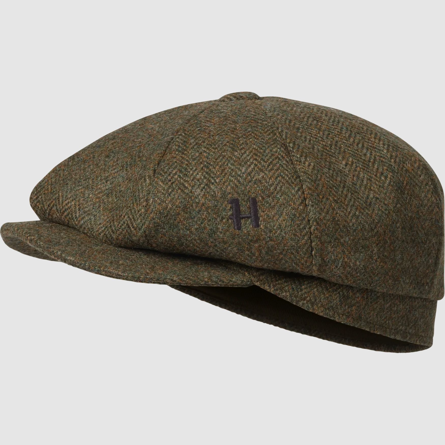 Härkila Kenmore Cl. Baker Boy Cap Herr Forest green/Herringbone 58