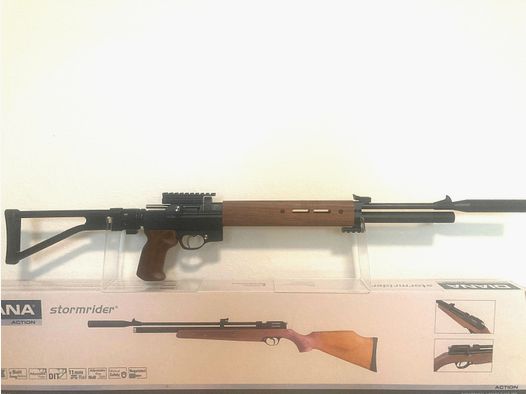 Luchtgeweer Diana Stormrider "Paratrooper Classic" met aluminium inklapbare stocksysteem stijl WW2/50s, F vrij vanaf 18 met 35J exportkit