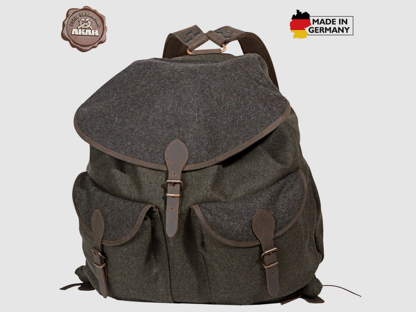 AKAH Loden backpack green/gray
