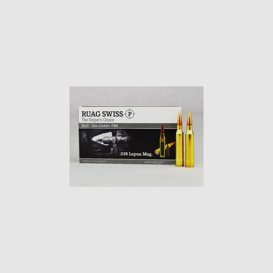 SWISS P .338 Lapua Magnum, BALL FMJ 251 grs