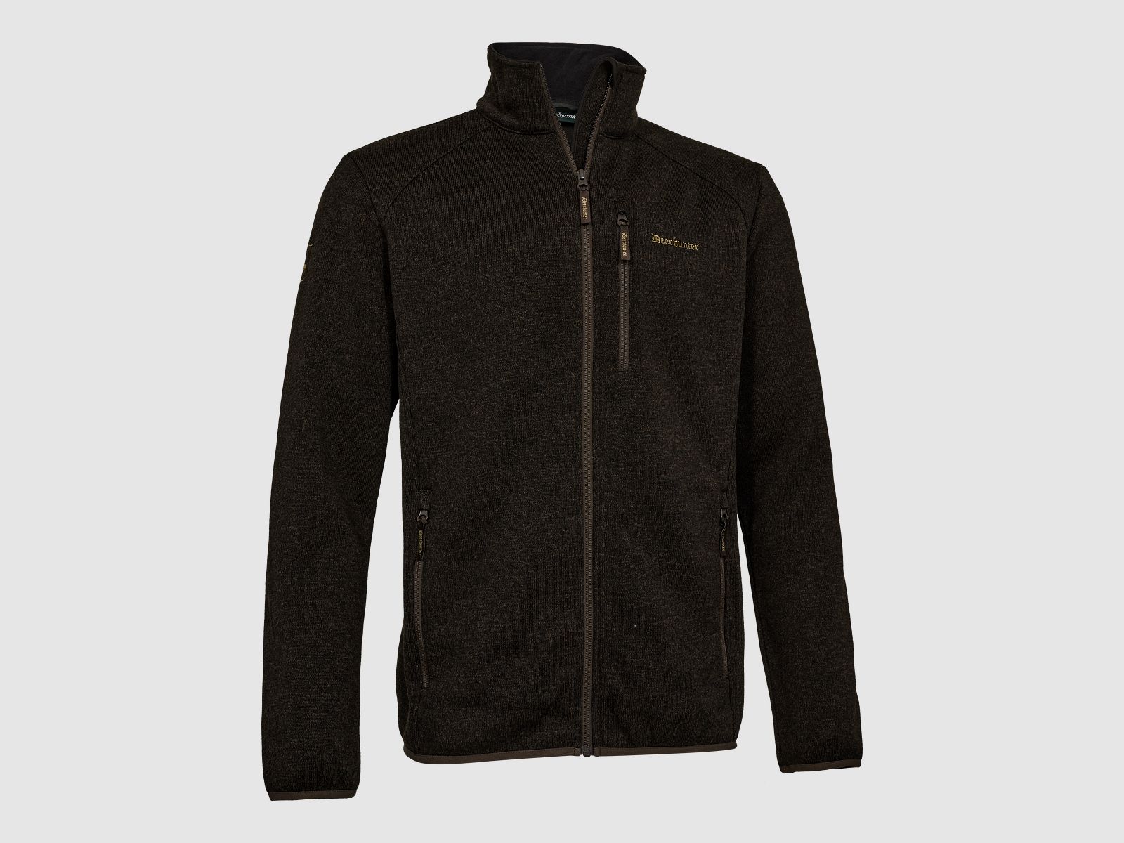 Moor Knitted Jacket - Brown Leaf - Size: 4XL