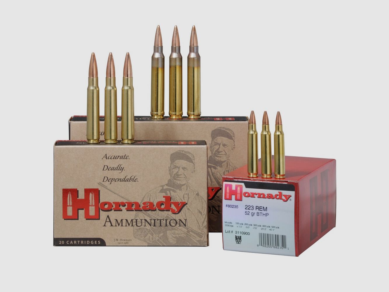Hornady 8×57 IS Vintage Match BTHP 12,7g/196grs., image 2 sur 2