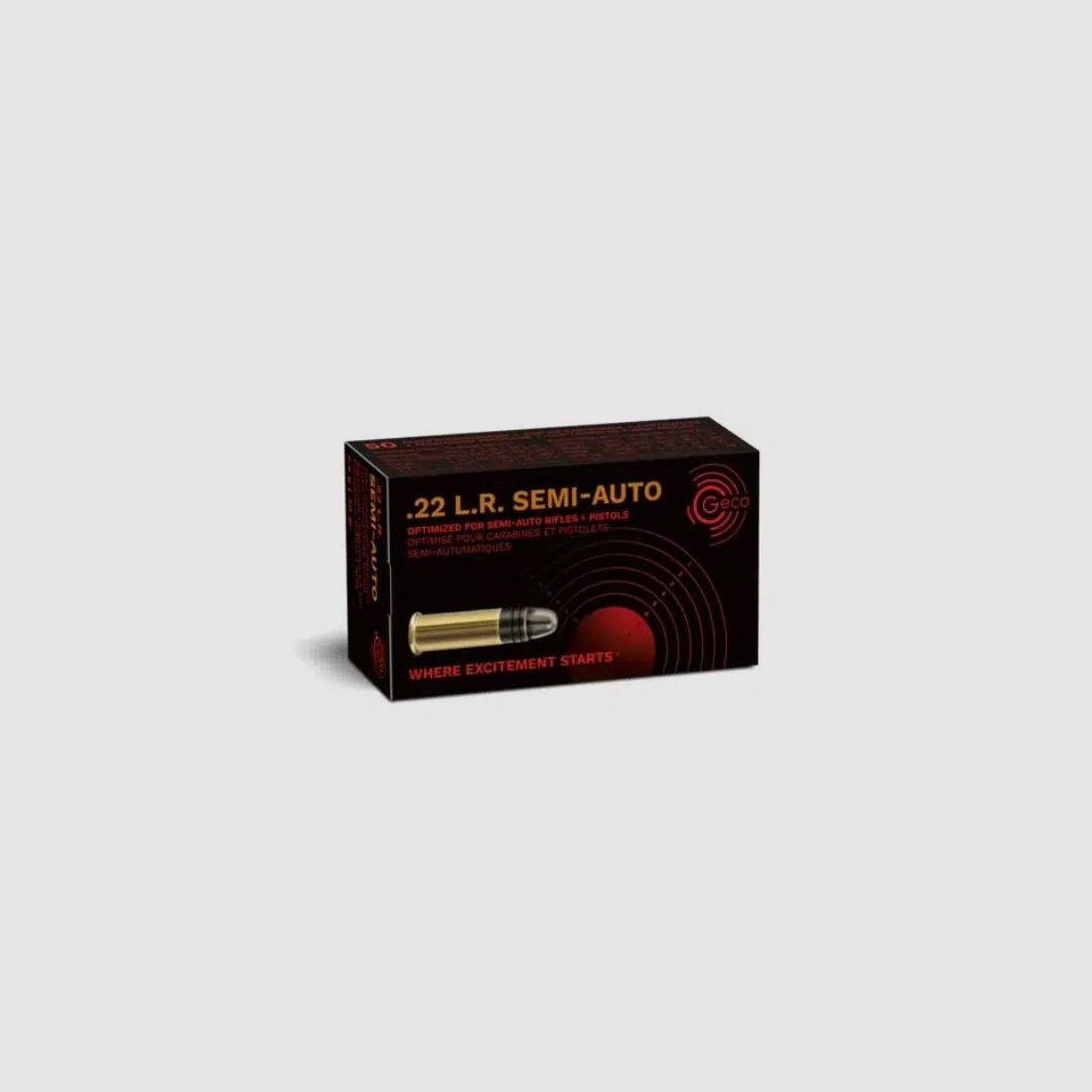 GECO PATRONEN Kal. 22LR SEMI-AUTO 40gr LRN 50 Stk