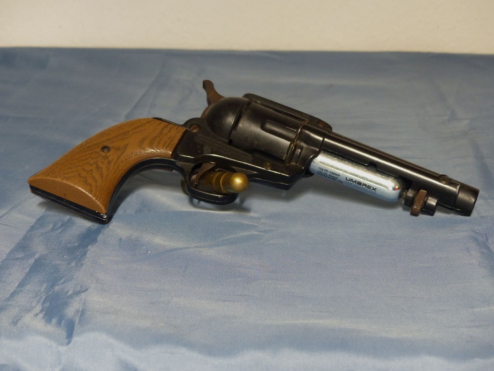 Revolver Crossman Peace Maker Mod. 44 Single Action Cal. 22 CO2 um 1975 vintage