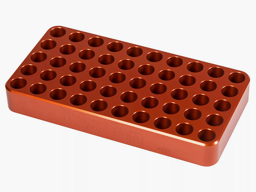 Blocco di caricamento in alluminio Lyman diametro .485 per 50 bossoli
