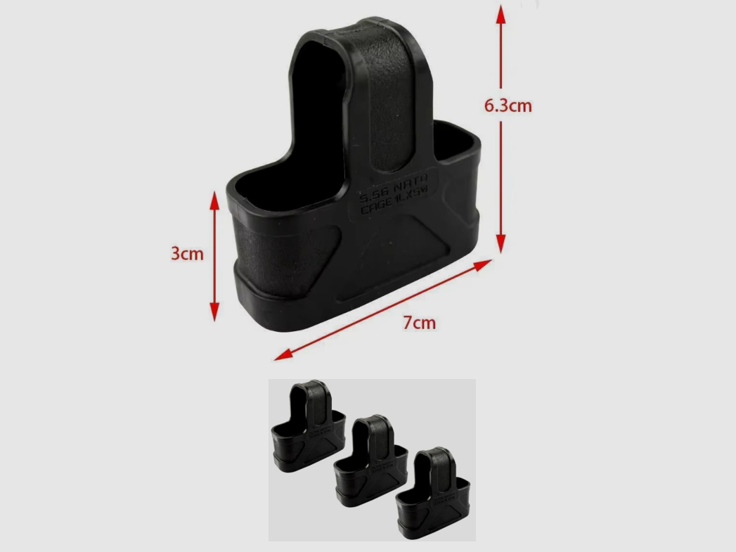 3 Stk. Magazinschlaufen Magazinhülle Magazingrip 5,56 NATO schneller Magazinwechsel, sicherer Grip, Bild 1 von 2