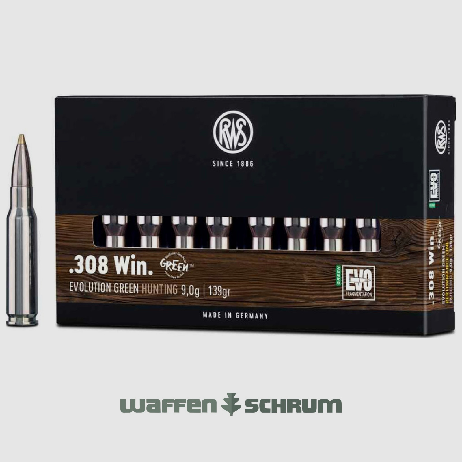 RWS Evo Green 9,0g - 139gr .308Win