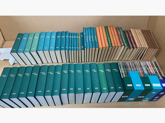Zeitschrift "Unsere Jagd"  von 1956 bis 2020, 65 Jahresausgaben,  60 gebundene Ausgaben bis 2015 - Bücher