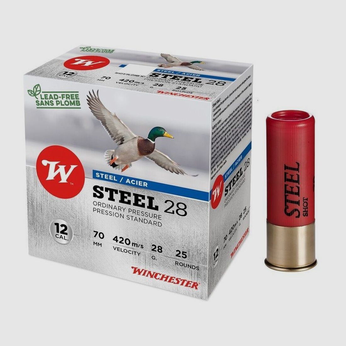 Patronen 12/70 Super Stahl 28G N9 X 25