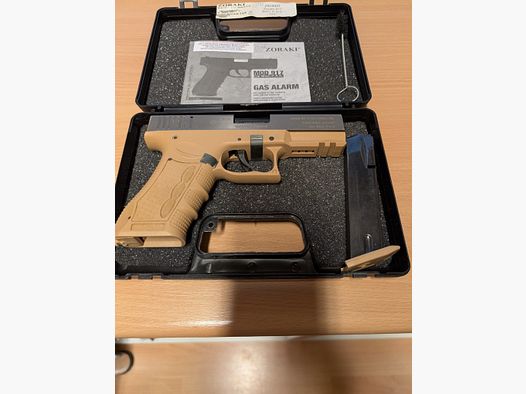 Zoraki 917  /   9mm P.A.K.   /  Woestijn tan / Titanschlitten  /gebruikte staat