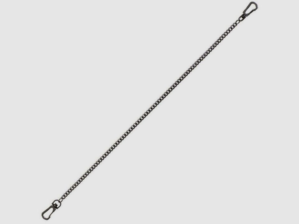 Taschenmesserkette schwarz 1 Stk 45cm mit 2x Karabiner
