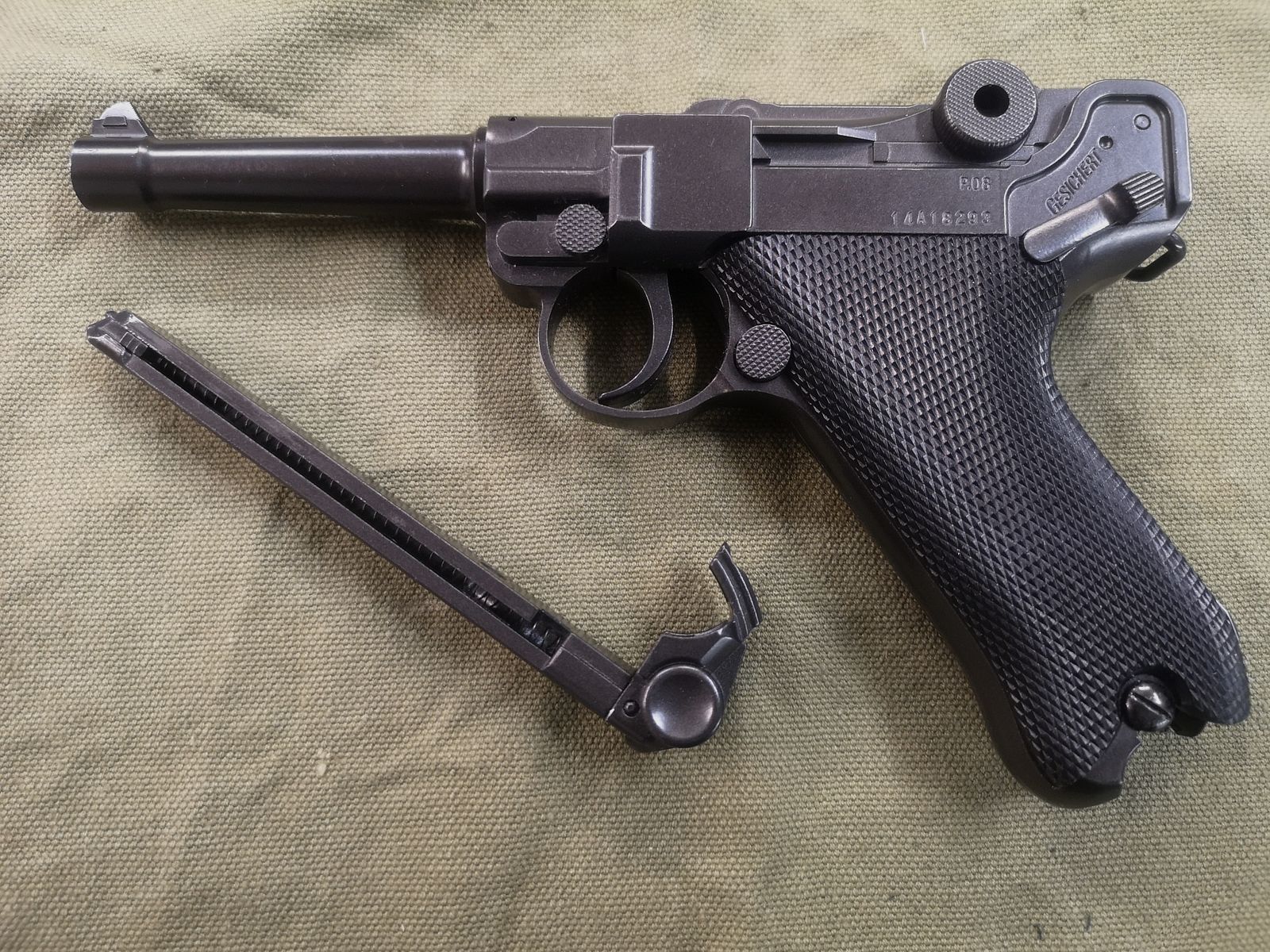 Luger 08 Pistola de Aire Leyendas Todo Metal