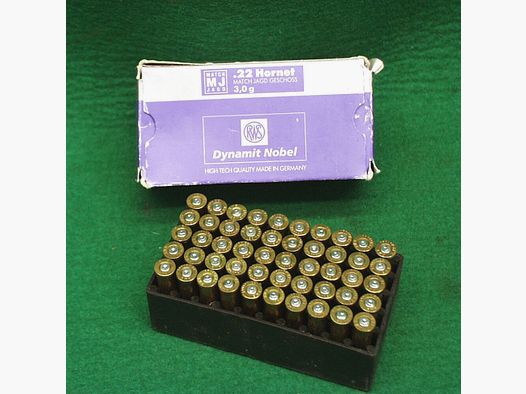 RWS cases .22 Hornet, used