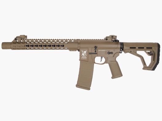 AR15 SilentOps DMR ALPHA EAGLE ETU Tan S-AEG Softair Gewehr Frei ab 18 Jahren | Delta Armory