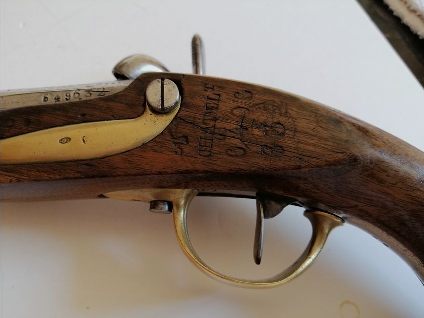 Peu courant pistolet 1816 transformé TBIS de 1819 – Homogène et en excellent état, image 7 sur 20