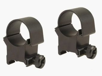 Weaver Top-Mount Weaver-Style Rings matte black 25.4mm extra high, BH 14.22mm