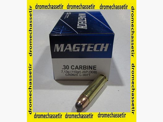 Boite de 50 cartouches Magtech cal 30 M1 JSP 110 grains