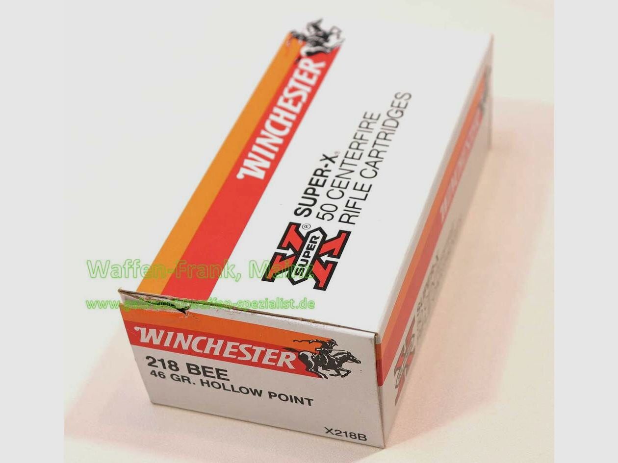 Winchester - USA rifle cartridges .218 BEE