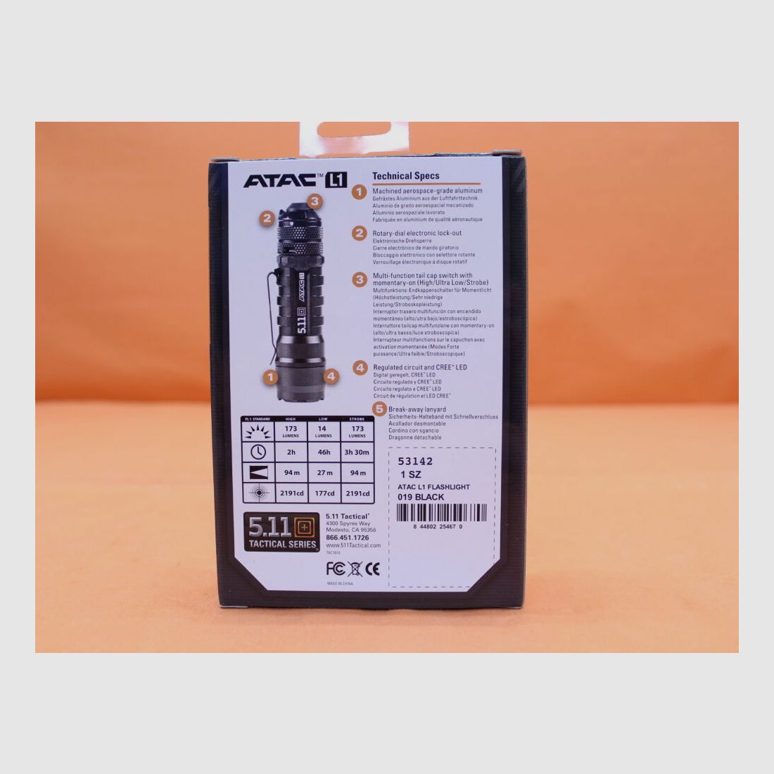 5.11 5.11 ATAC L1 Flashlight (53142)/ Taschenlampe