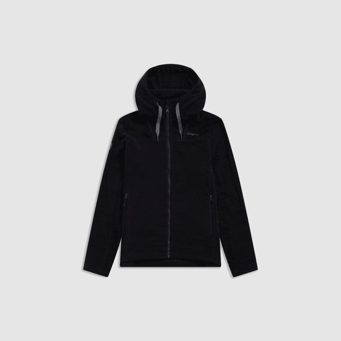 Bergans Hareid Fleece Hood Jacket Uomo Nero L