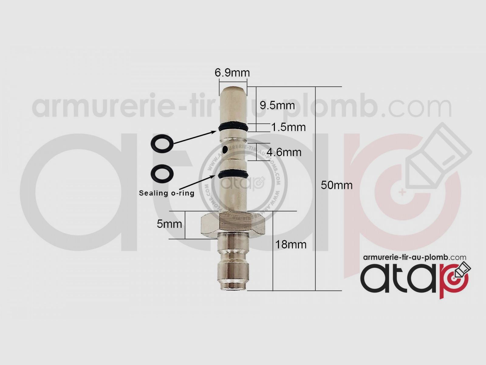 Embout de remplissage PCP Artemis, image 2 sur 2