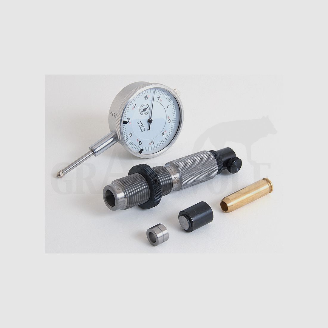 Redding Messmatrize mit Uhr (Instant Indicator) .300 Remington Ultra Mag für Verschlussabstand und Gesamtlänge