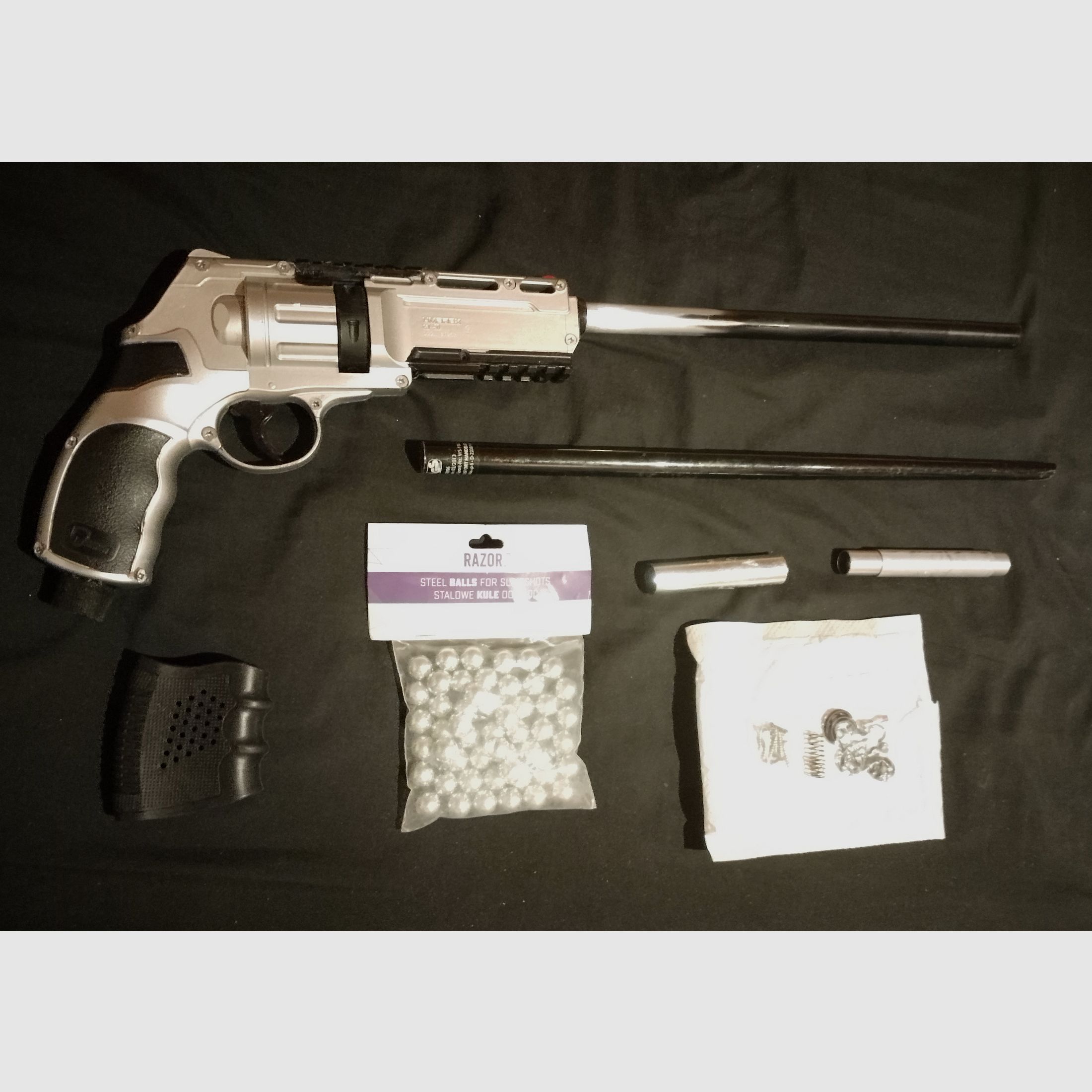 Custom T4e HDR50 RAM Paintball Marker Cal .50 Long Run Rifle long barrel Big Power kit full Open DIY defective project steel balls balls steel