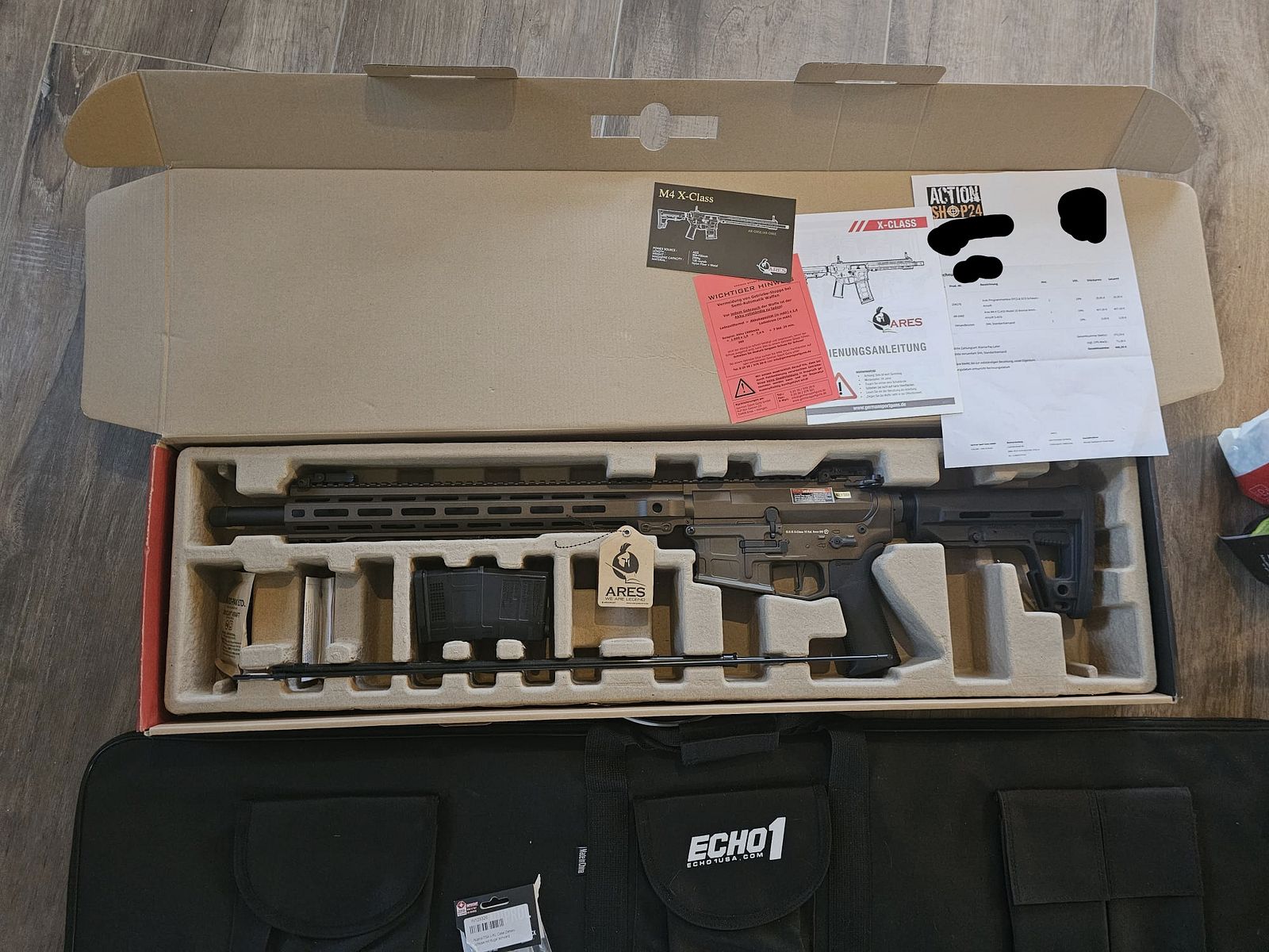 Ares M4 X-Class Model 15 S-AEG Softair-Gewehr + Ausrüstung WIE NEU/Unbenutzt