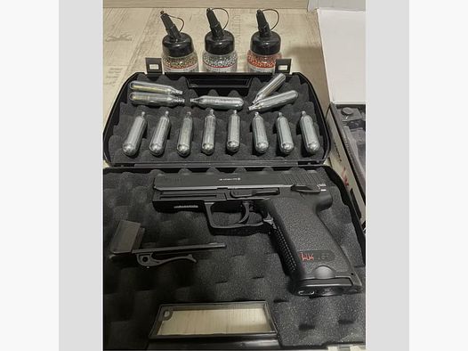 Heckler & Koch USP 4,5 mm BB Co2-Pistole mit Zubehör 
