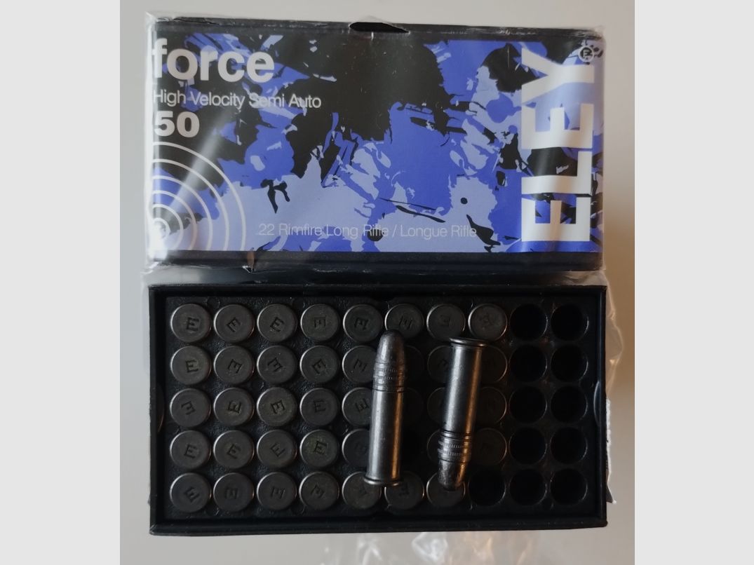 .text>.22lr Eley Force HV Semi Auto 490 Patronen