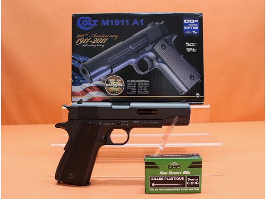 KWC.	 Airsoft CO2BB 6mm(Bullet) Colt® M1911A1 Pistole System CO2-Blow-Back (Semi-Auto)/ BAX S