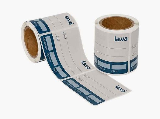Klebeetiketten LAVA, 100 Stück
