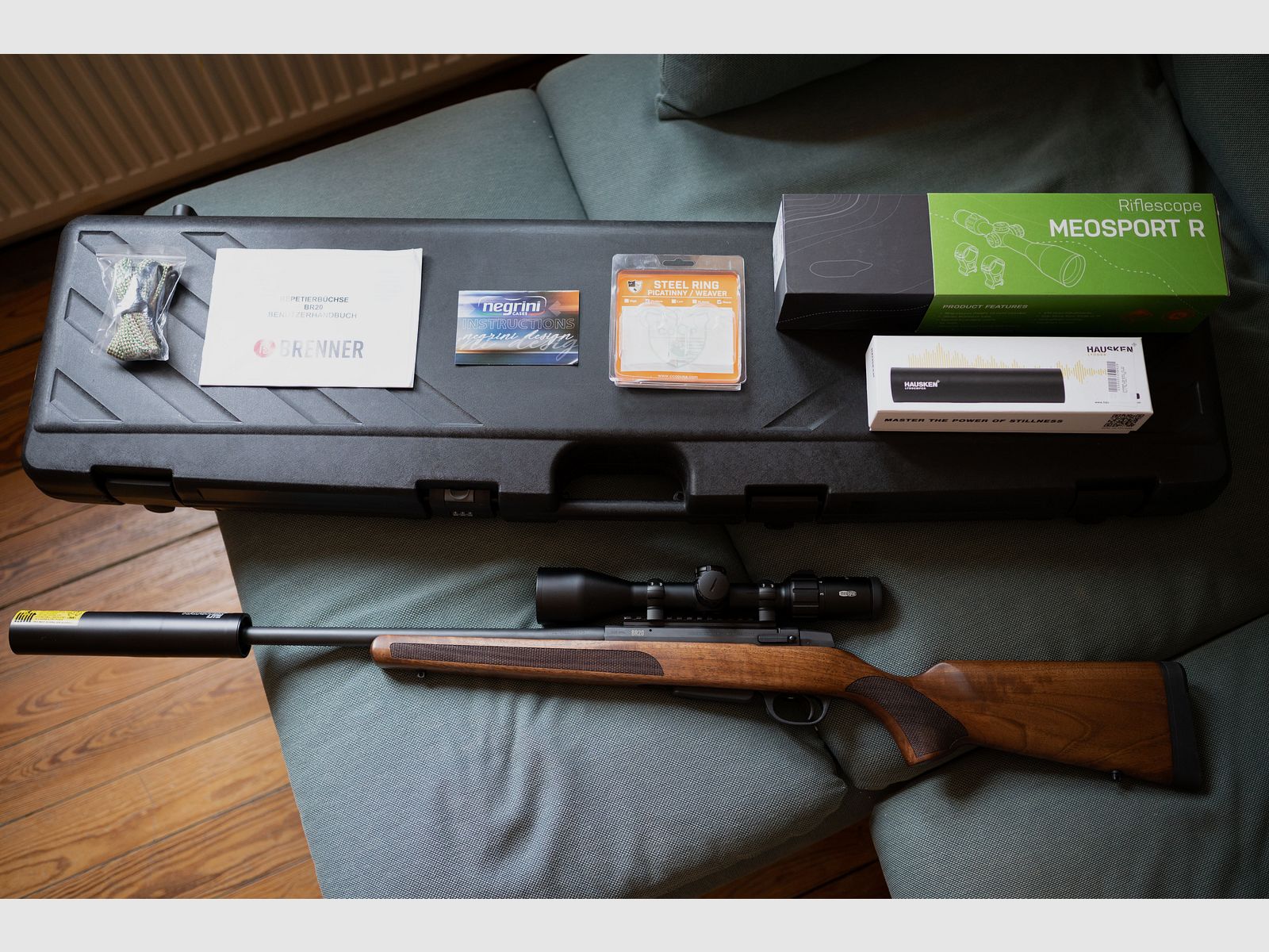 BRENNER BR20 47cm in .308 Win mit MeoSport R 3-15x50 und Hausken JD224 Lite Jungjäger Komplettpaket  