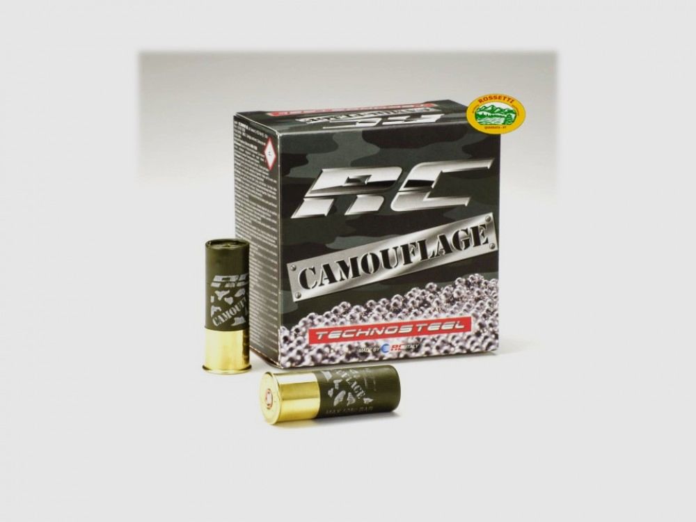 RC Patronen TECHNOSTEEL HP CAMOUFLAGE T4 Kal.12 gr.34 p.3 bleifrei