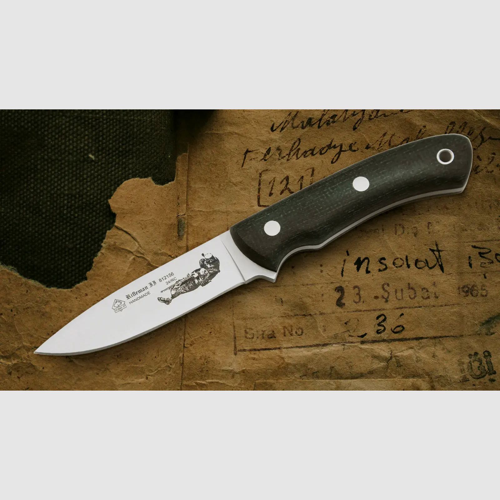 PUMA IP Rifleman II, Jute Micarta