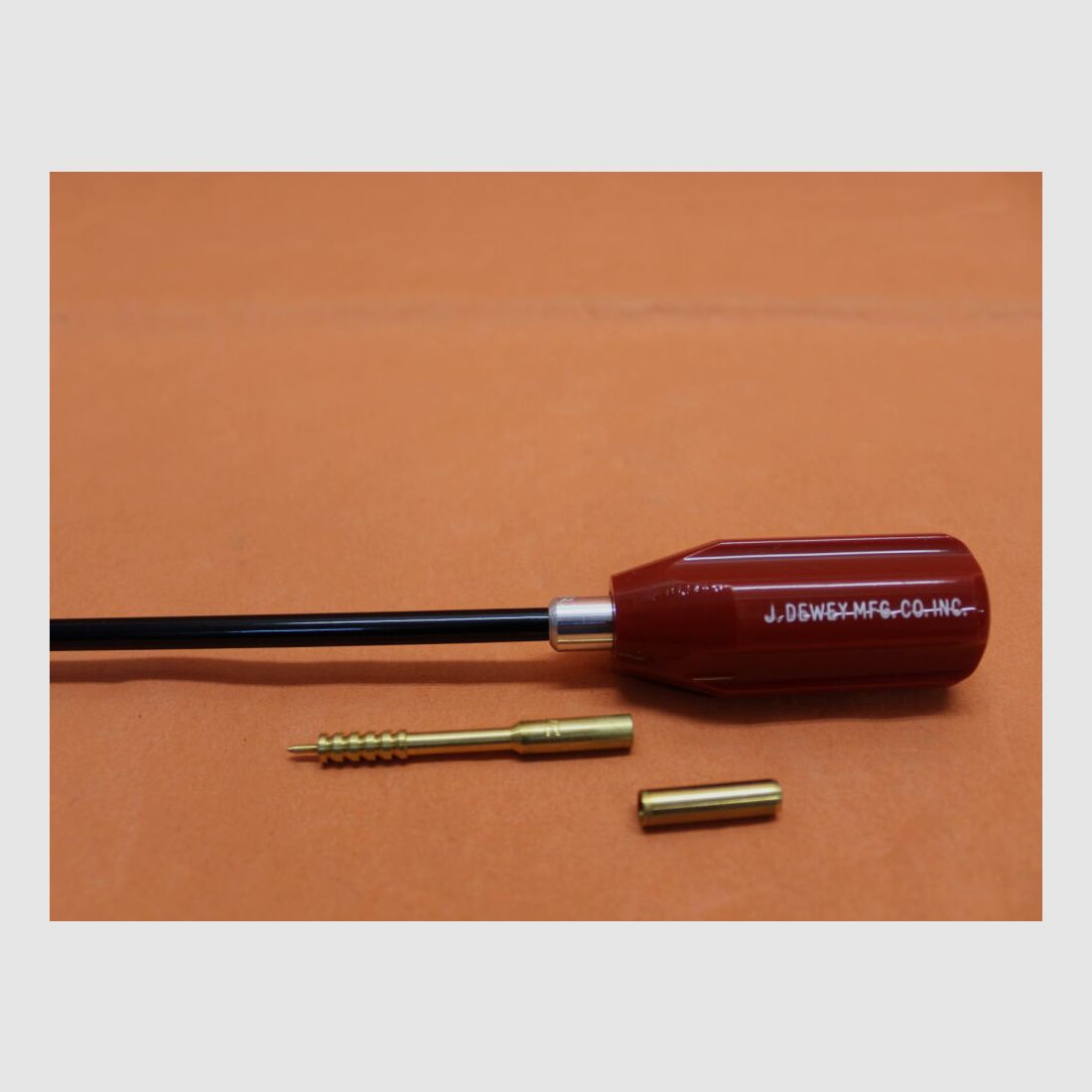 Dewey Dewey varilla de limpieza (30C-17) .30 - 9mm, L=44cm, acero de resorte con recubrimiento de nylon, de bolas