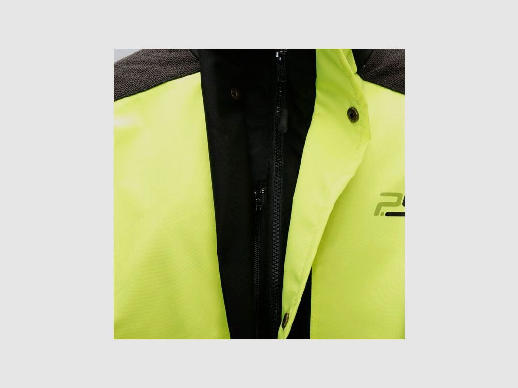 PSS X-Treme Rain Durchgehjacke gelb/rot M