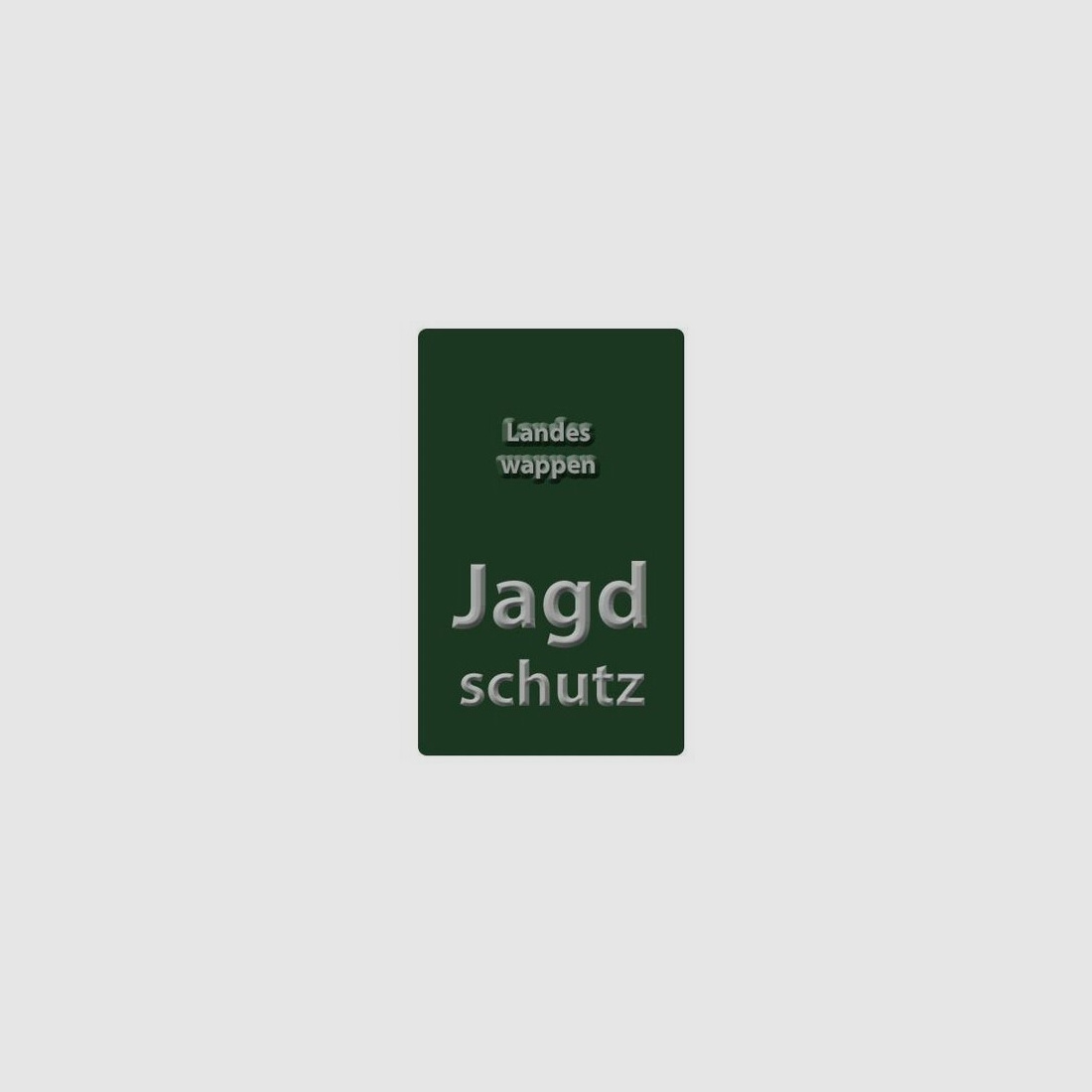 Autoschild Jagdschutz - Bayern