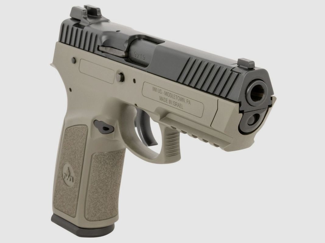 IWI JERICHO 941 9MM PISTOLE, 4,4" LAUF, VERSTELLBARE VISIERUNG, OD GRÜN, Bild 2 von 3