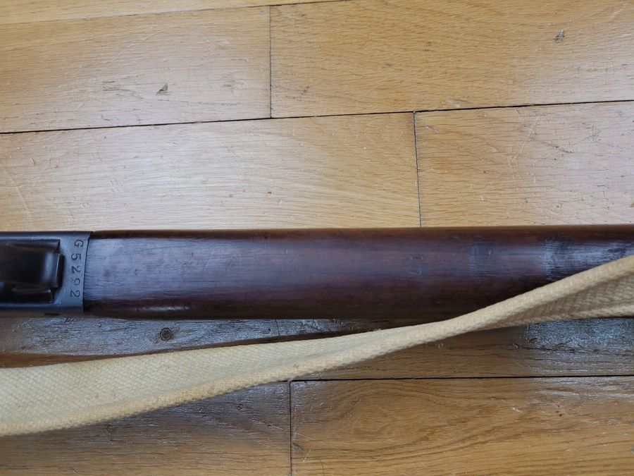 Rare riot-gun Greener – cal. 16/65 PSF – en configuration « militaire » avec tenon de baïonnette – canon miroir 60cm – must have de l’armement britannique – facile utiliser et à faire revivre – TBE, image 9 sur 24