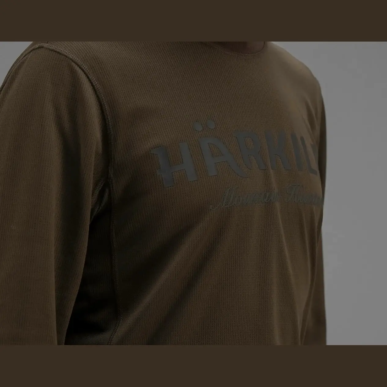 Härkila Mountain Hunter T-shirt à Manches Longues, Couleur Hunting Green / Shadow Brown, image 4 sur 5