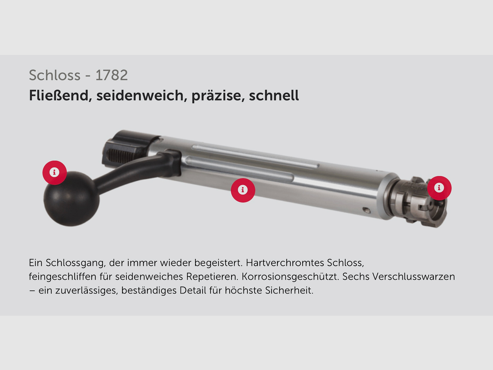 J.G. Anschütz 1782 D G-15x1 Deutscher Schaft Kaliber 6,5 Creedmoor LL 520 mm Repetierbüchse