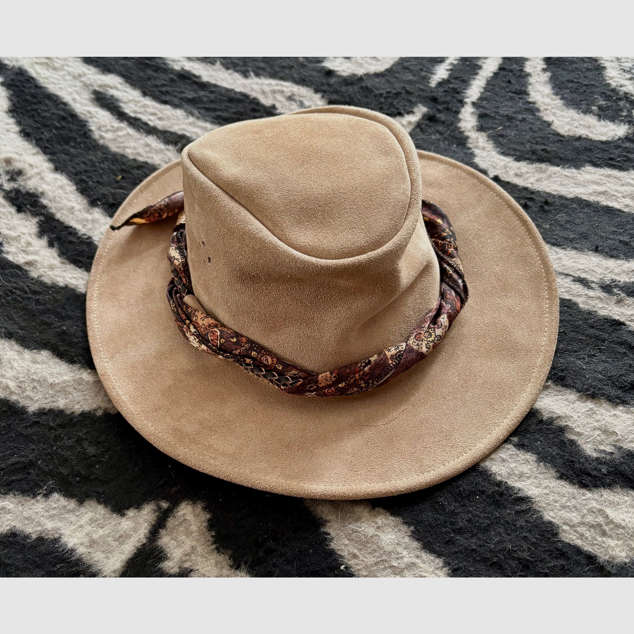 SAFARI Hut aus echt Leder mit dem typischen Safari Hutband !       Made in Australia 