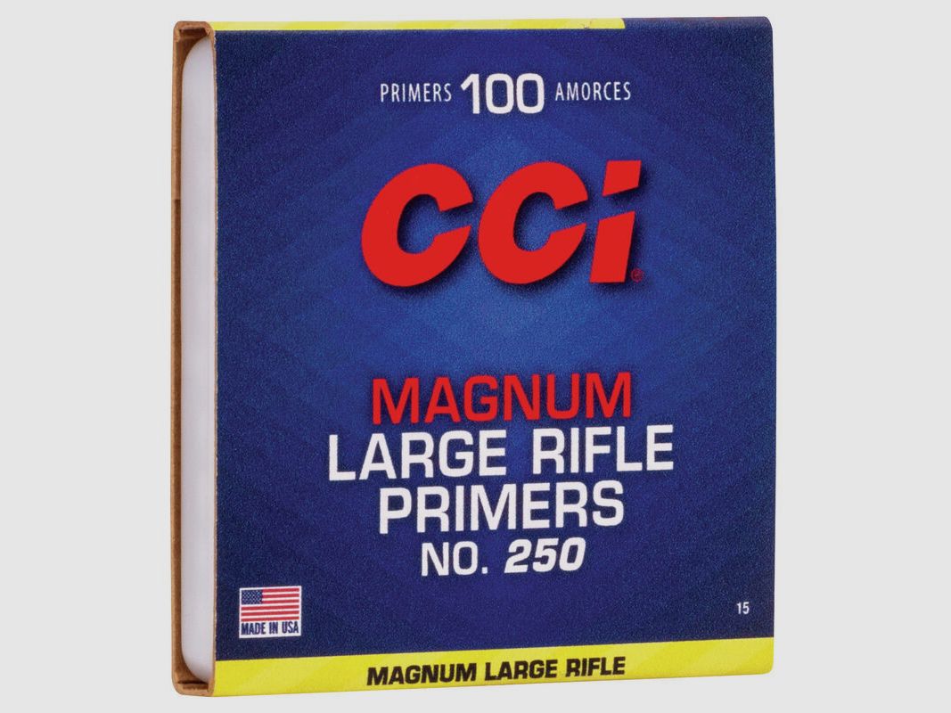 CCI 250 Large Rifle Magnum Zündhütchen – 100er Pkg