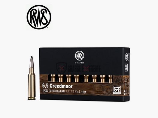 20 nabojów RWS kal. 6,5 Creedmoor 140gr Speed Tip Pro